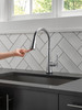 9182T-AR-PR-DST Emmeline Single Handle Pull Down Kitchen Faucet with Touch2O Technology, Lumicoat Arctic Stainless