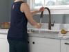 Delta 9113TV-RB-DST Essa VoiceIQ Single Handle Pull Down Faucet with Touch2O Technology, Venetian Bronze