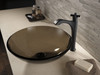 757-BL-DST Dorval Single Handle Vessel Bathroom Faucet, Matte Black