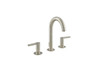 Widespread Faucet with SC Drain and Lever Handles in Brushed Nickel
