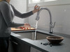 9179T-AR-DST Coranto Single Handle Pull Down Kitchen Faucet with Touch2O Technology, Arctic Stainless