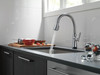 9179T-AR-DST Coranto Single Handle Pull Down Kitchen Faucet with Touch2O Technology, Arctic Stainless