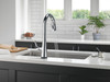 9191T-PR-DST Monrovia Single Handle Pull Down Kitchen Faucet with Touch2O Technology, Lumicoat Chrome
