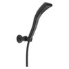 55421-BL Universal Showering Components Single-Setting H2Okinetic Wall Mount Hand Shower, Matte Black