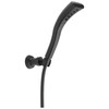55421-BL Universal Showering Components Single-Setting H2Okinetic Wall Mount Hand Shower, Matte Black