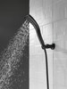 55421-BL Universal Showering Components Single-Setting H2Okinetic Wall Mount Hand Shower, Matte Black