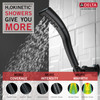 55421-BL Universal Showering Components Single-Setting H2Okinetic Wall Mount Hand Shower, Matte Black