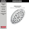 52487Universal Showering Components UltraSoak 4-Setting Shower Head, Chrome