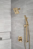 50570-CZ-PR Universal Showering Components Square Wall Elbow for Hand Shower, Lumicoat Champagne Bronze