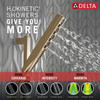 51140-CZ-PR Universal Showering Components H2Okinetic Hand Shower 1.75 GPM w/Slide Bar 4S, Lumicoat Champagne Bronze