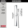 51567-PR Universal Showering Components H2Okinetic Single-Setting Slide Bar Hand Shower, Lumicoat Chrome