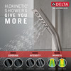 51799-SS-PR Universal Showering Components H2Okinetic 3-Setting Slide Bar Hand Shower, Lumicoat Stainless