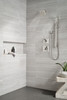 51799-SS-PR Universal Showering Components H2Okinetic 3-Setting Slide Bar Hand Shower, Lumicoat Stainless