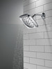 52460-PR Universal Showering Components H2Okinetic 4-Setting Shower Head with UltraSoak, Lumicoat Chrome