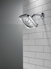52460-PR Universal Showering Components H2Okinetic 4-Setting Shower Head with UltraSoak, Lumicoat Chrome