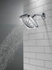 52460-PR Universal Showering Components H2Okinetic 4-Setting Shower Head with UltraSoak, Lumicoat Chrome