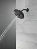 52487-BL Universal Showering Components UltraSoak 4-Setting Shower Head, Matte Black
