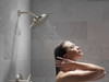 52487-SS Universal Showering Components UltraSoak 4-Setting Shower Head, Stainless