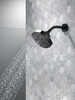 52663-BL Universal Showering Components 5-Setting H2Okinetic Shower Head, Matte Black