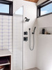 55799-BL Universal Showering Components H2Okinetic 3-Setting Wall Mount Hand Shower, Matte Black