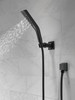 55799-BL Universal Showering Components H2Okinetic 3-Setting Wall Mount Hand Shower, Matte Black