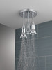 57190-25-L Universal Showering Components H2Okinetic Pendant Raincan Shower Head with LED Light, Chrome
