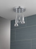 57190-25-L Universal Showering Components H2Okinetic Pendant Raincan Shower Head with LED Light, Chrome