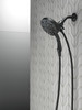 58472-BL Universal Showering Components H2Okinetic In2ition 4-Setting Two-in-One Shower, Matte Black