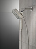 58473-SS-PR25 Universal Showering Components H2Okinetic In2ition 4-Setting Two-in-One Shower, Lumicoat Stainless