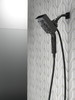 58473-BL Universal Showering Components H2Okinetic In2ition 4-Setting Two-in-One Shower, Matte Black