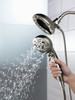 58480-KS-PR-PK Universal Showering Components H2Okinetic In2ition 5-Setting Two-In-One Shower, Lumicoat Black Stainless