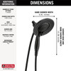 58569-BL-PK Universal Showering Components In2ition 5-Setting Two-in-One Shower, Matte Black