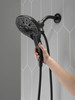 58620-BL25-PK Universal Showering Components In2ition H2Okinetic 5-Setting Two-in-One Shower, Matte Black