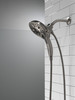 58620-KS-PR25-PK Universal Showering Components H2Okinetic In2ition 5-Setting Two-In-One Shower, Lumicoat Black Stainless