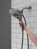 58620-KS-PR25-PK Universal Showering Components H2Okinetic In2ition 5-Setting Two-In-One Shower, Lumicoat Black Stainless