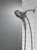58620-KS-PR25-PK Universal Showering Components H2Okinetic In2ition 5-Setting Two-In-One Shower, Lumicoat Black Stainless