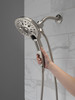 58620-SS25-PK Universal Showering Components In2ition H2Okinetic 5-Setting Two-in-One Shower, Stainless
