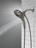 58620-KS-PR-PK Universal Showering Components H2Okinetic In2ition 5-Setting Two-In-One Shower, Lumicoat Black Stainless