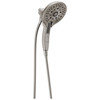 58620-SS-PR-PK Universal Showering Components H2Okinetic In2ition 5-Setting Two-In-One Shower, Lumicoat Stainless