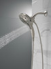 58620-SS-PR-PK Universal Showering Components H2Okinetic In2ition 5-Setting Two-In-One Shower, Lumicoat Stainless