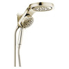 58680-PN-PR25 Universal Showering Components HydroRain H2Okinetic 5-Setting Two-In-One Shower Head, Lumicoat Polished Nickel