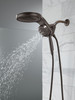 58680-RB25 Universal Showering Components HydroRain H2Okinetic 5-Setting Two-in-One Shower Head, Venetian Bronze