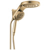 58680-CZ-PR Universal Showering Components HydroRain H2Okinetic 5-Setting Two-In-One Shower Head, Lumicoat Champagne Bronze
