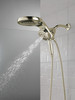 58680-PN-PR Universal Showering Components HydroRain H2Okinetic 5-Setting Two-In-One Shower Head, Lumicoat Polished Nickel