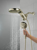 58680-PN-PR Universal Showering Components HydroRain H2Okinetic 5-Setting Two-In-One Shower Head, Lumicoat Polished Nickel