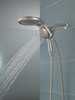 58680-SS-PR Universal Showering Components HydroRain H2Okinetic 5-Setting Two-in-One Shower Head, Lumicoat Stainless