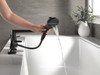T4771-BL Galeon Delta Galeon 4-Hole Roman Tub Trim with Hand Shower, Matte Black