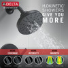 144749-BL Nicoli Monitor 14 Series H2Okinetic Tub and Shower, Matte Black