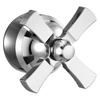 Dorval Handle 1C Volume FM Tub Filler 14S, Chrome in Chrome