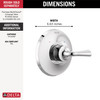 T14033 Kayra Monitor 14 Series Valve Only Trim, Chrome